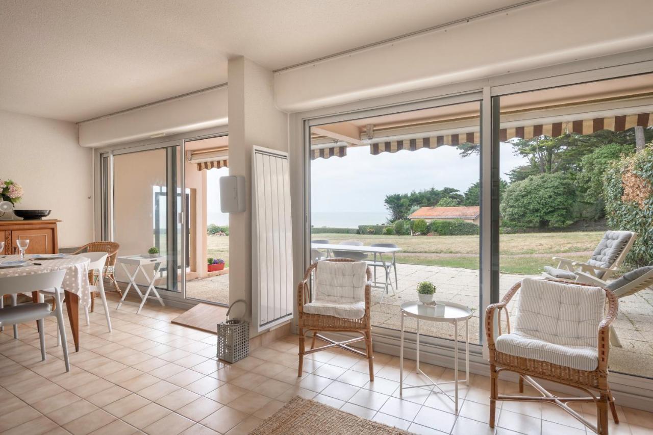 Rez-De-Terrasse Face Mer Pour 4 Personnes Pornic Esterno foto
