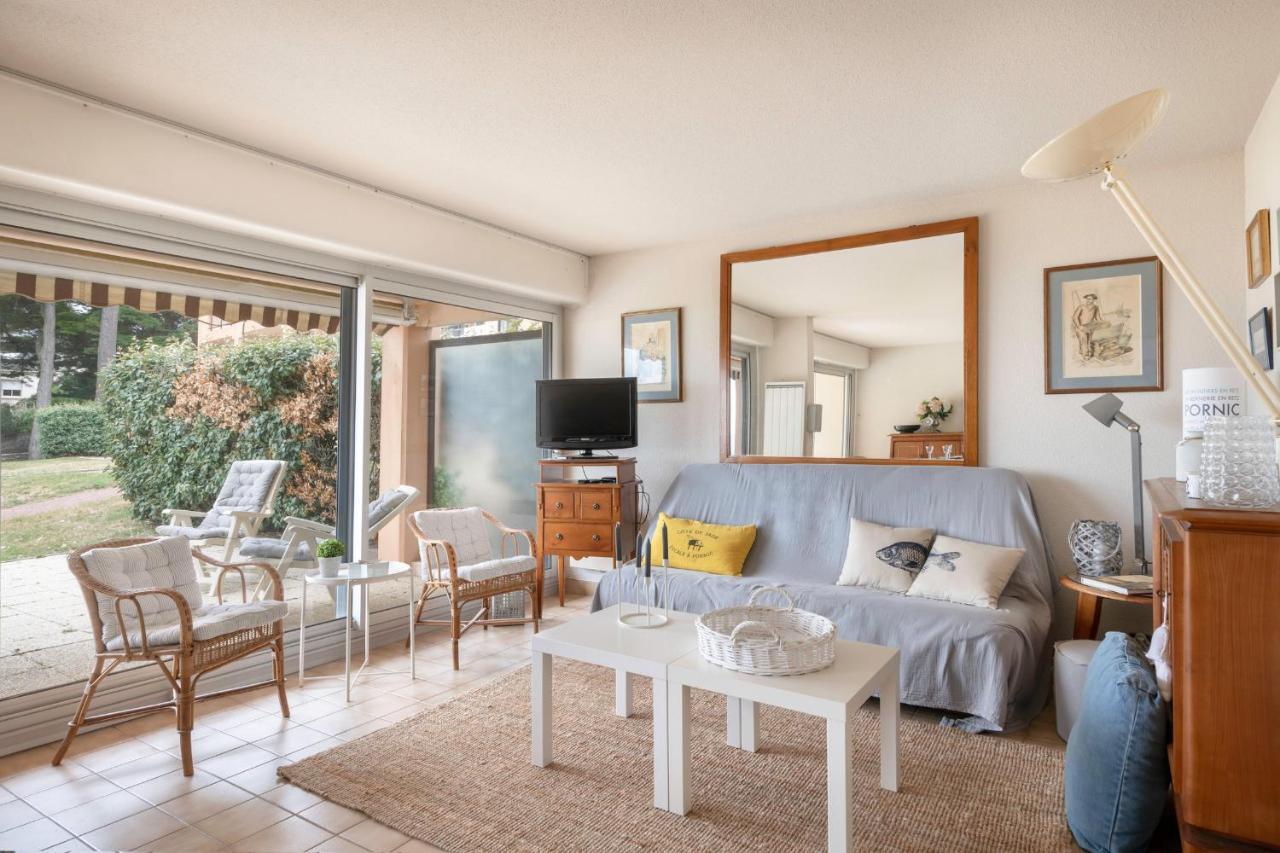 Rez-De-Terrasse Face Mer Pour 4 Personnes Pornic Esterno foto