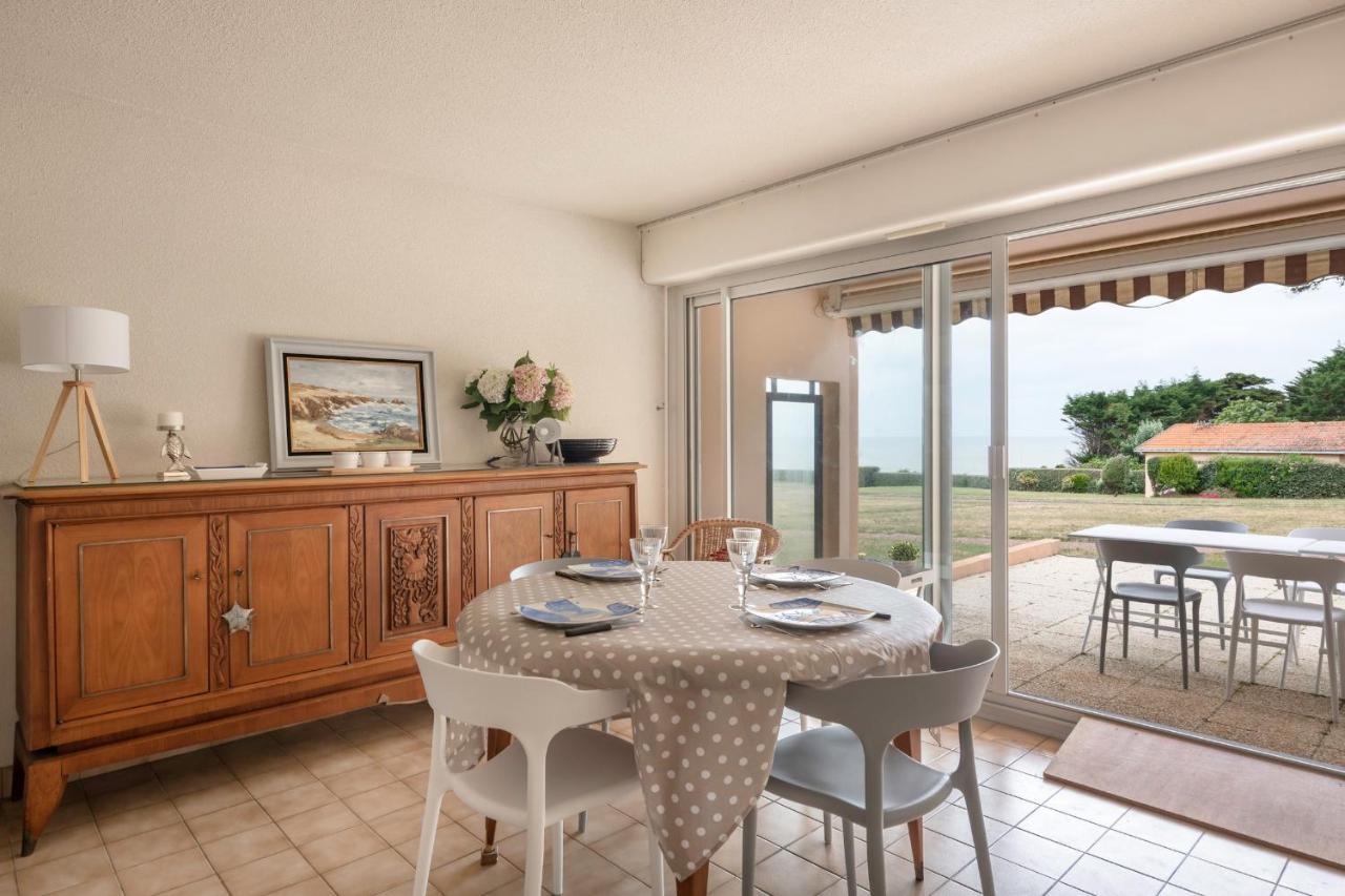 Rez-De-Terrasse Face Mer Pour 4 Personnes Pornic Esterno foto